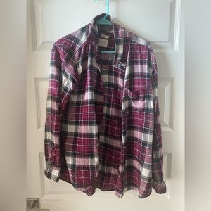 American Eagle XL dark purple women's flannel